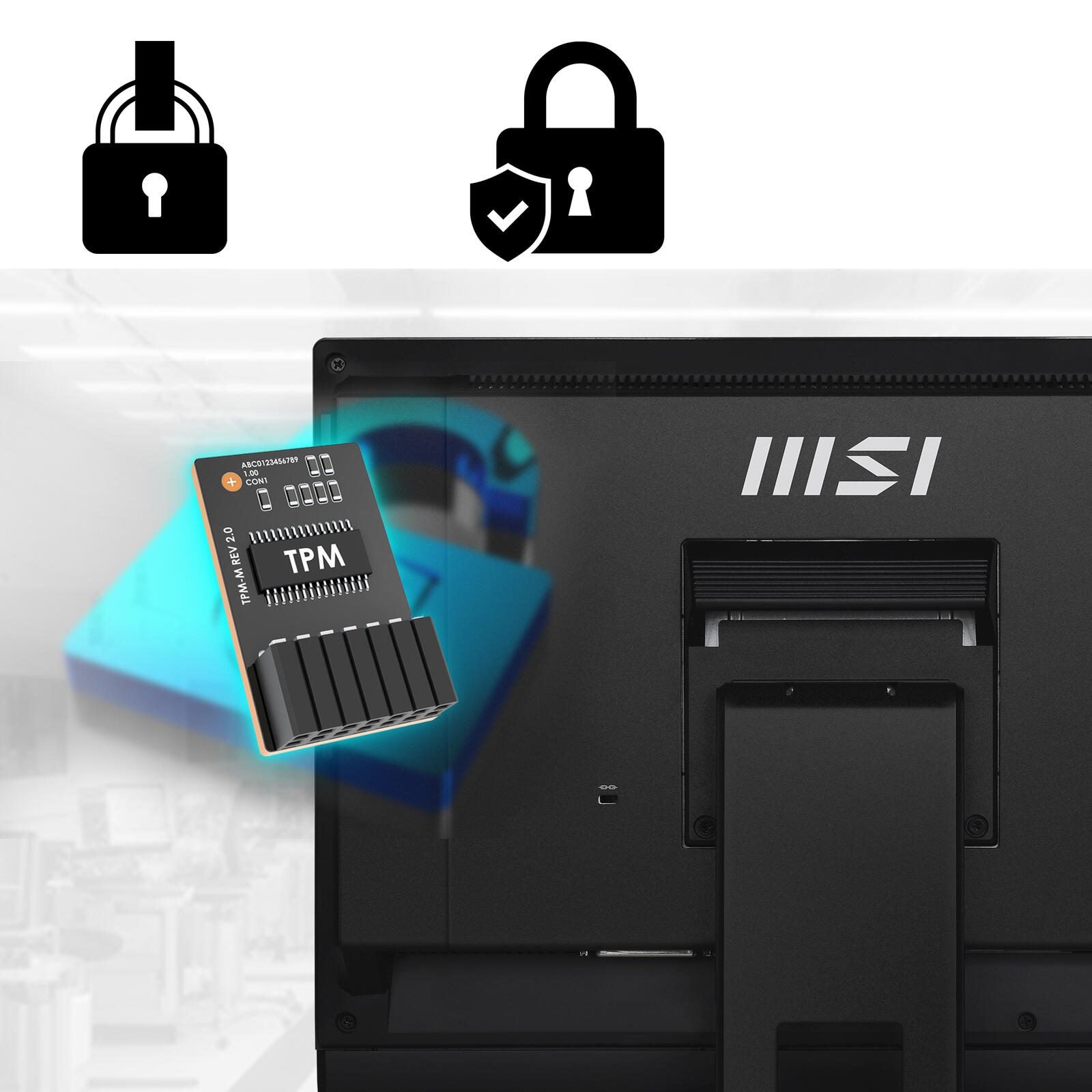 MSI PRO AP162T ADL-019DE All-in-One-PC 40 cm (15,6') Schwarz