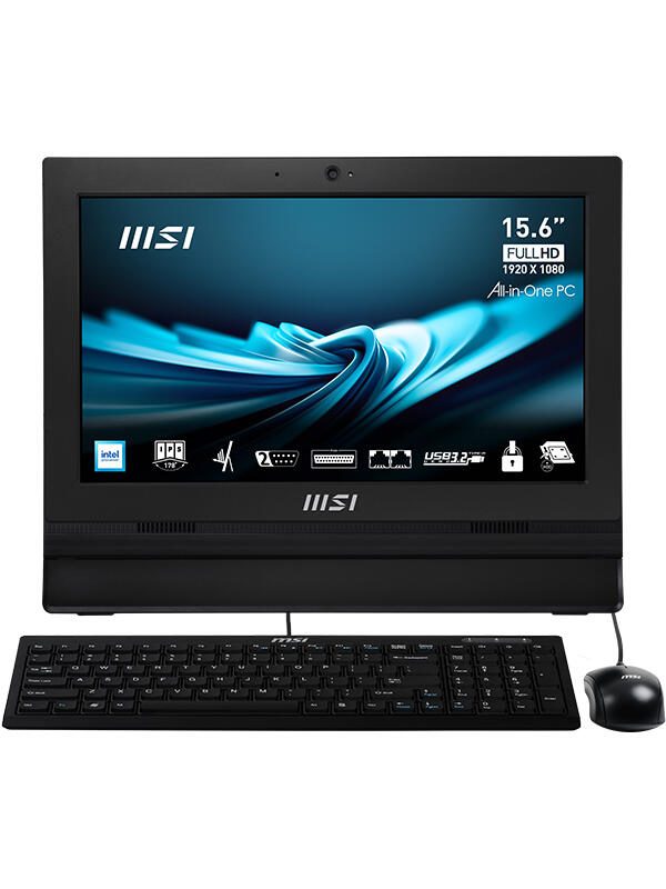 MSI PRO AP162T ADL-018XDE All-in-One-PC 40 cm (15,6') Schwarz