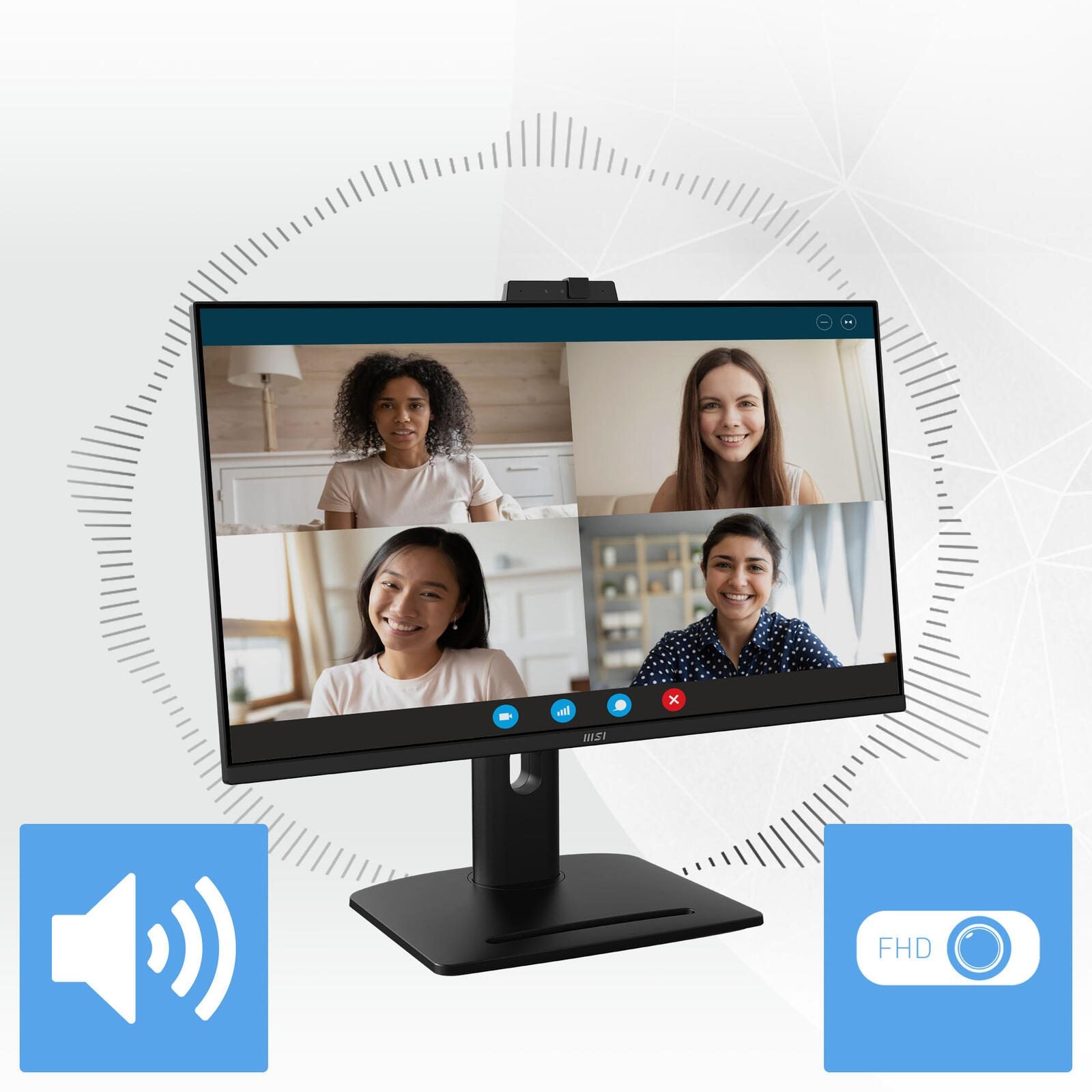 MSI PRO MP275QPDGDE WQHD 68,6 cm (27')