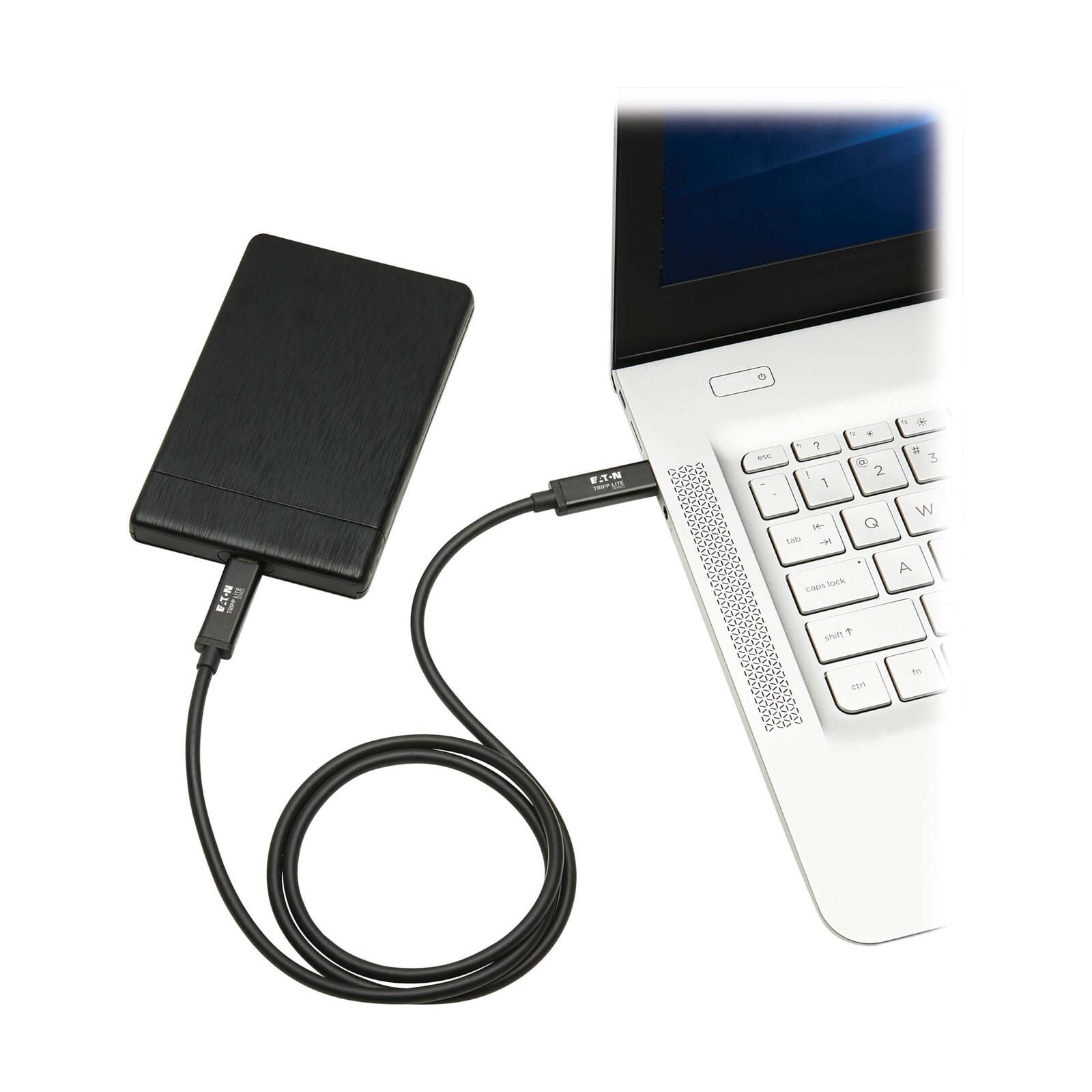 Eaton Tripp Lite Series Thunderbolt 3 USB-C Kabel 1,5m, schwarz