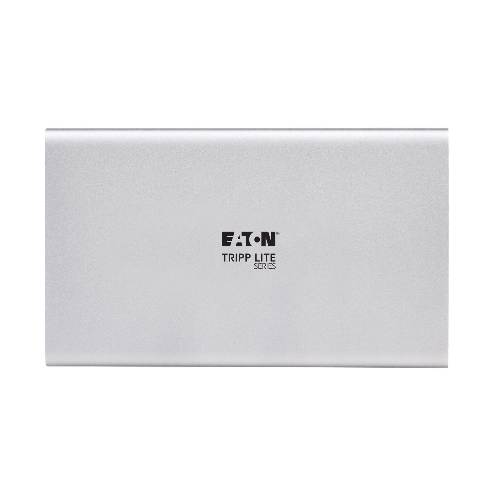 Eaton Tripp Lite Series 4-Port Thunderbolt 4 Hub - 8K, 2x 4K 60 Hz, USB 3.2 Gen 2, USB-A Port, 100W Charging, Gray