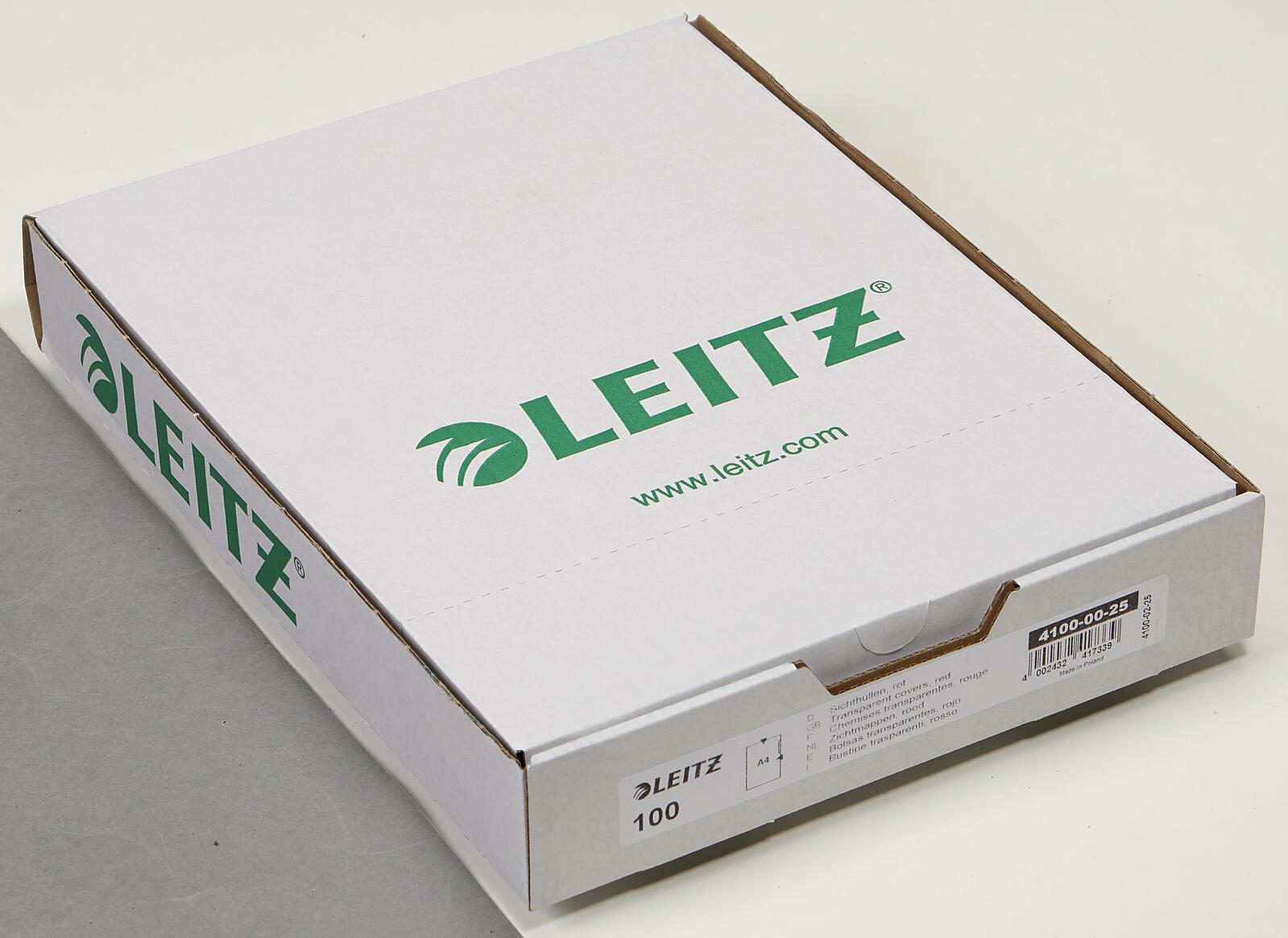 LEITZ Sichthüllen DIN A4 glatt 0.15 mm