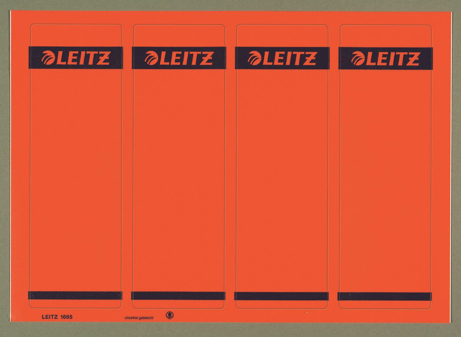 LEITZ 1685 Ordneretiketten für 8 cm Rückenbreite 61,5 x 192,0 mm