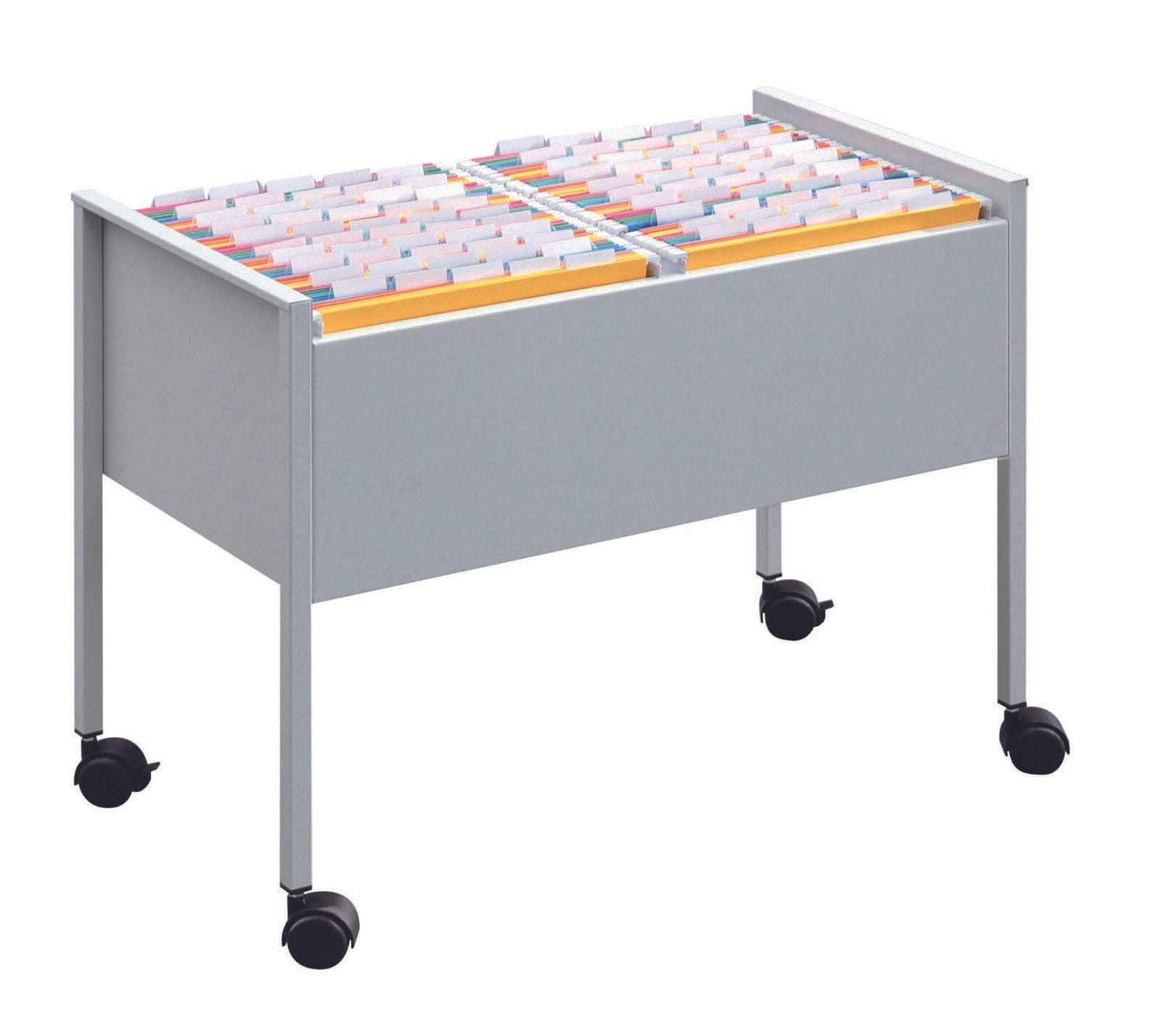 DURABLE Hängemappenwagen Quer-Registratur silber für bis zu 100 Hängemappen