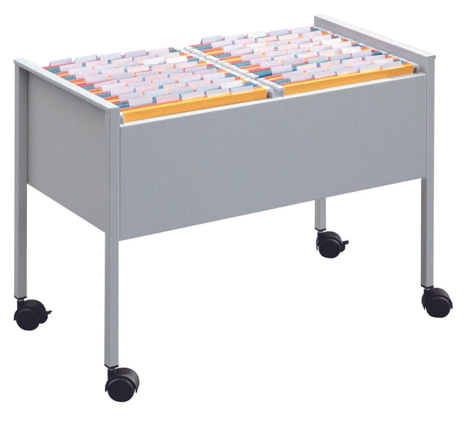DURABLE Hängemappenwagen Quer-Registratur silber für bis zu 100 Hängemappen