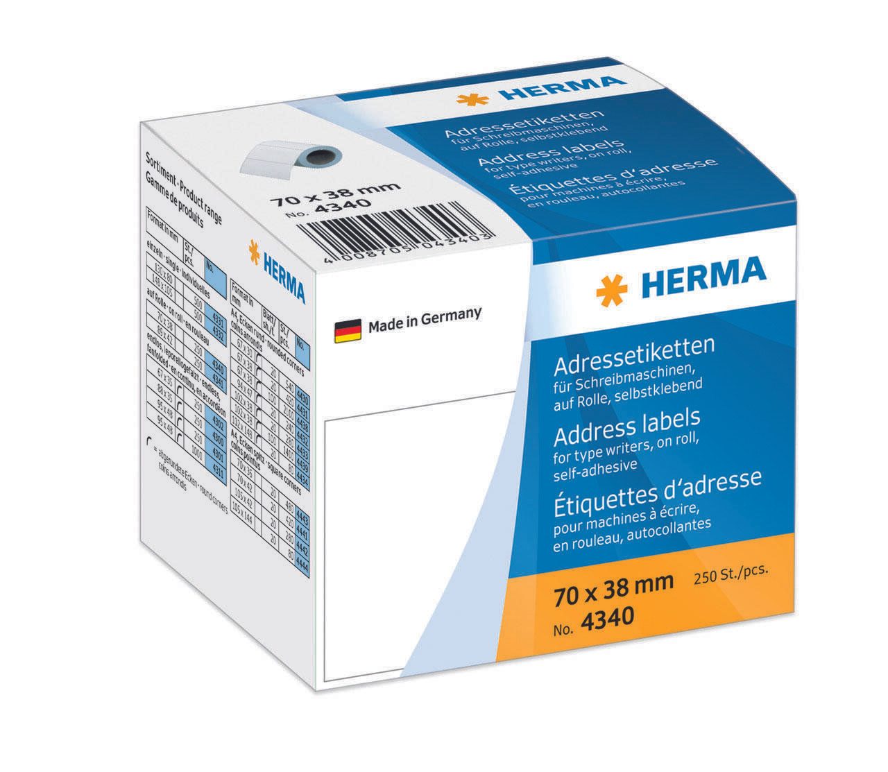 HERMA Adressetiketten 70,0 x 38,0 mm