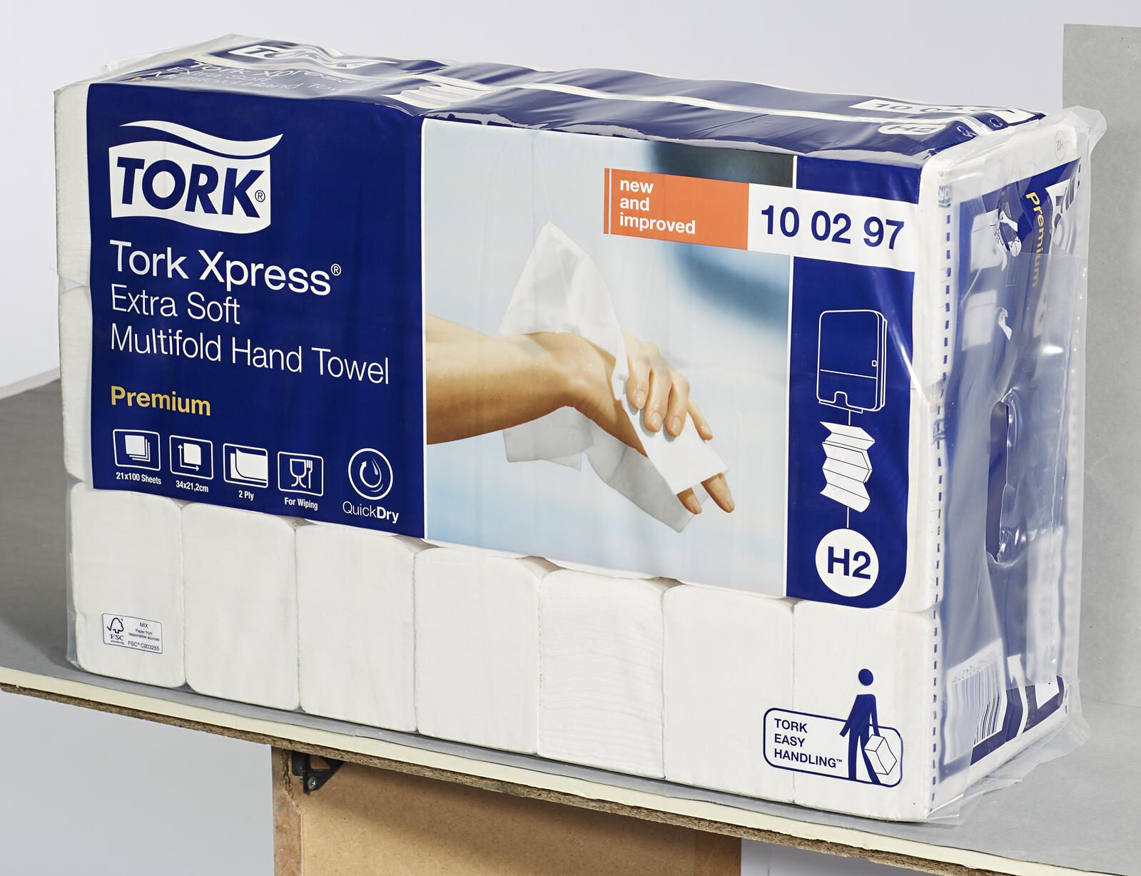 TORK Papierhandtücher Xpress® H2 Premium Extra Soft 2-lagig