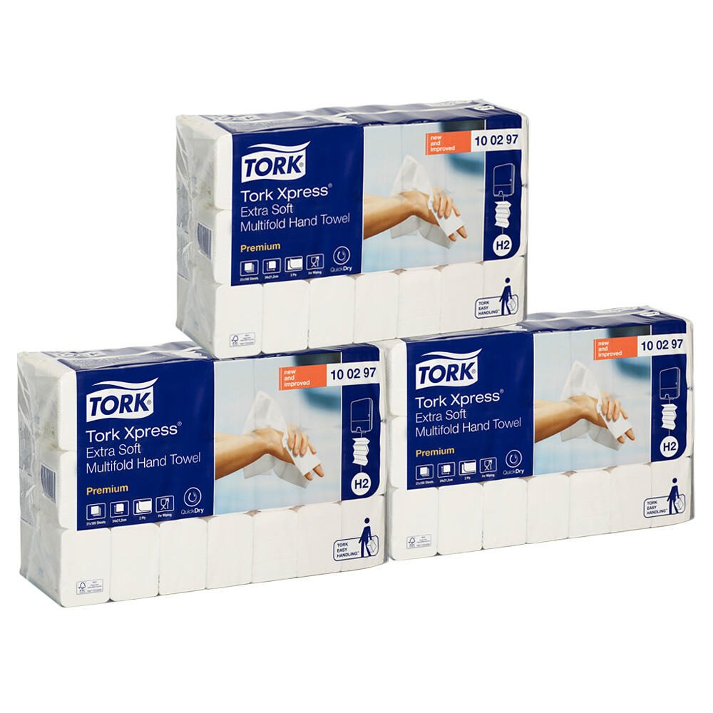 TORK Papierhandtücher Xpress® H2 Premium Extra Soft 2-lagig