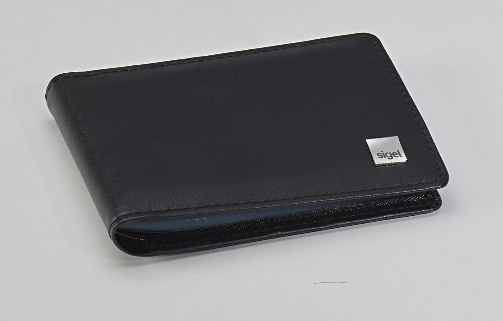 SIGEL Visitenkartenmäppchen 110 x 16 x 75 mm schwarz