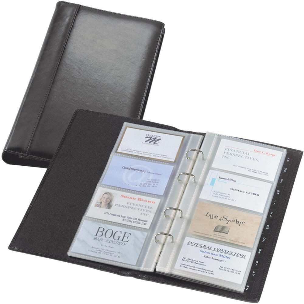 SIGEL Visitenkarten-Ringbuch schwarz