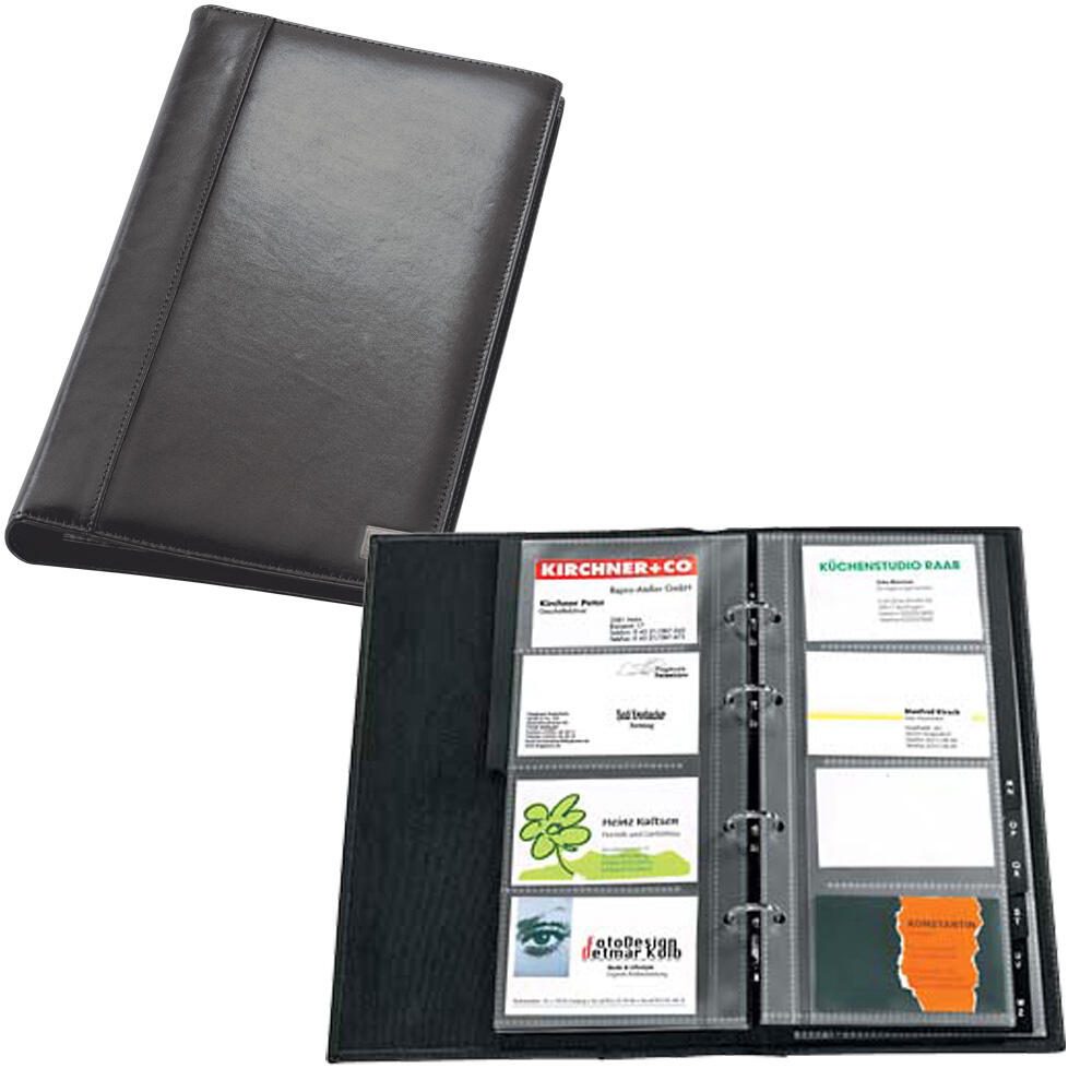 SIGEL Visitenkarten-Ringbuch schwarz