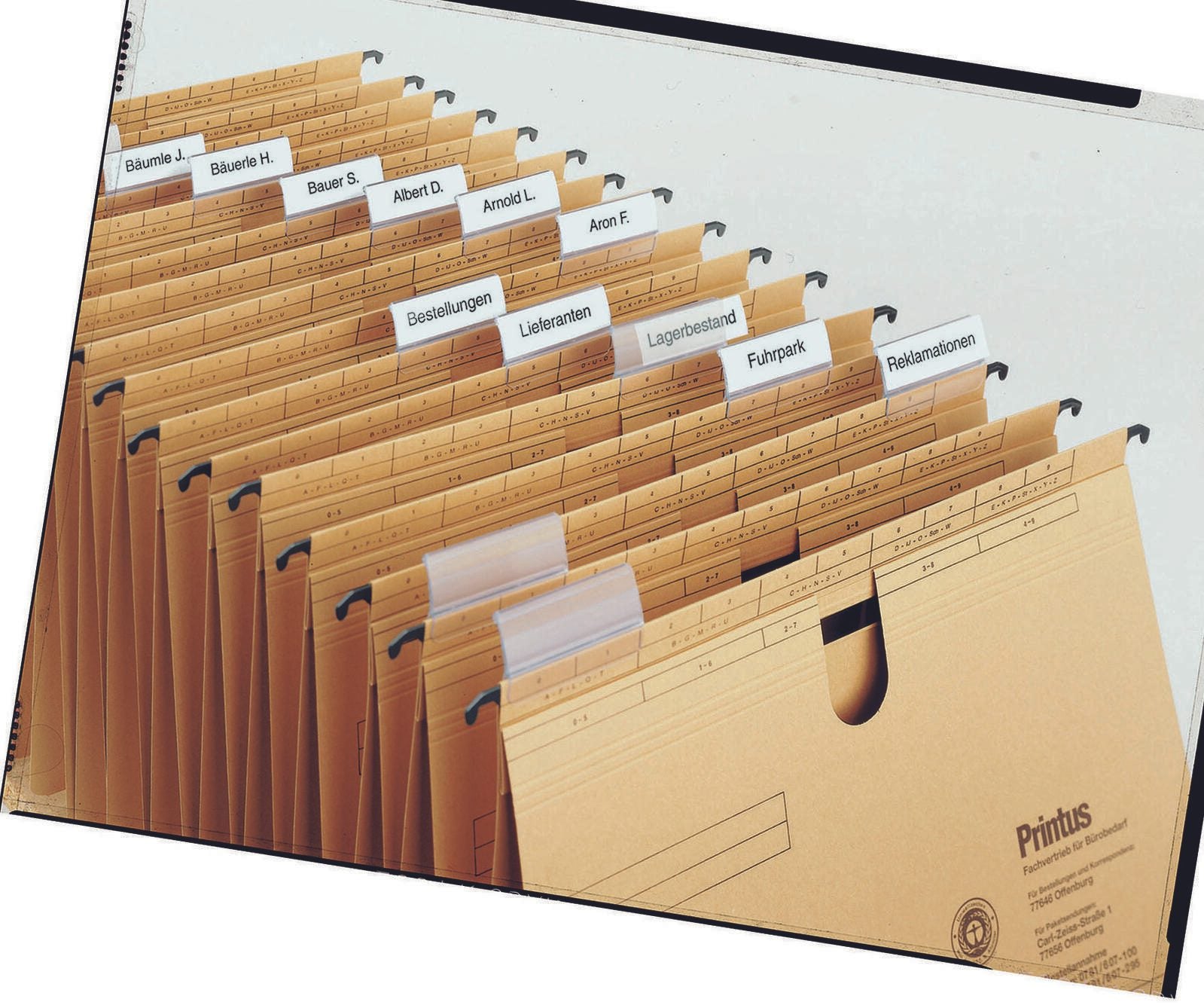 Vollsichtreiter PVC transparent
