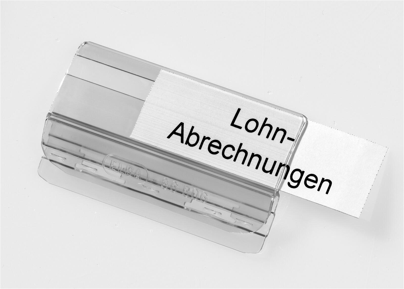 Vollsichtreiter PVC transparent