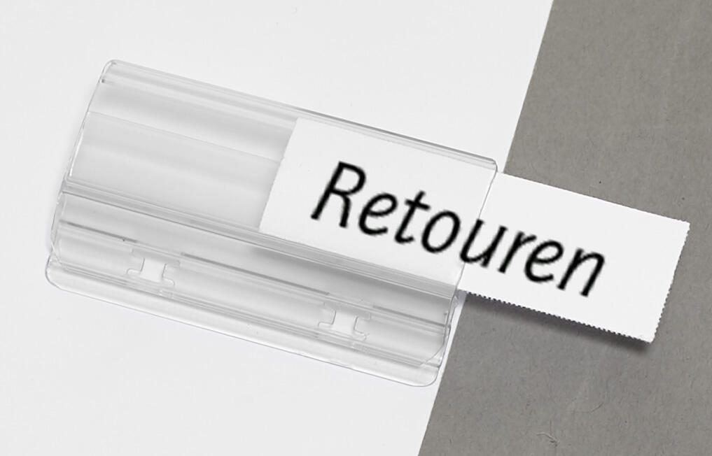 Vollsichtreiter PVC transparent