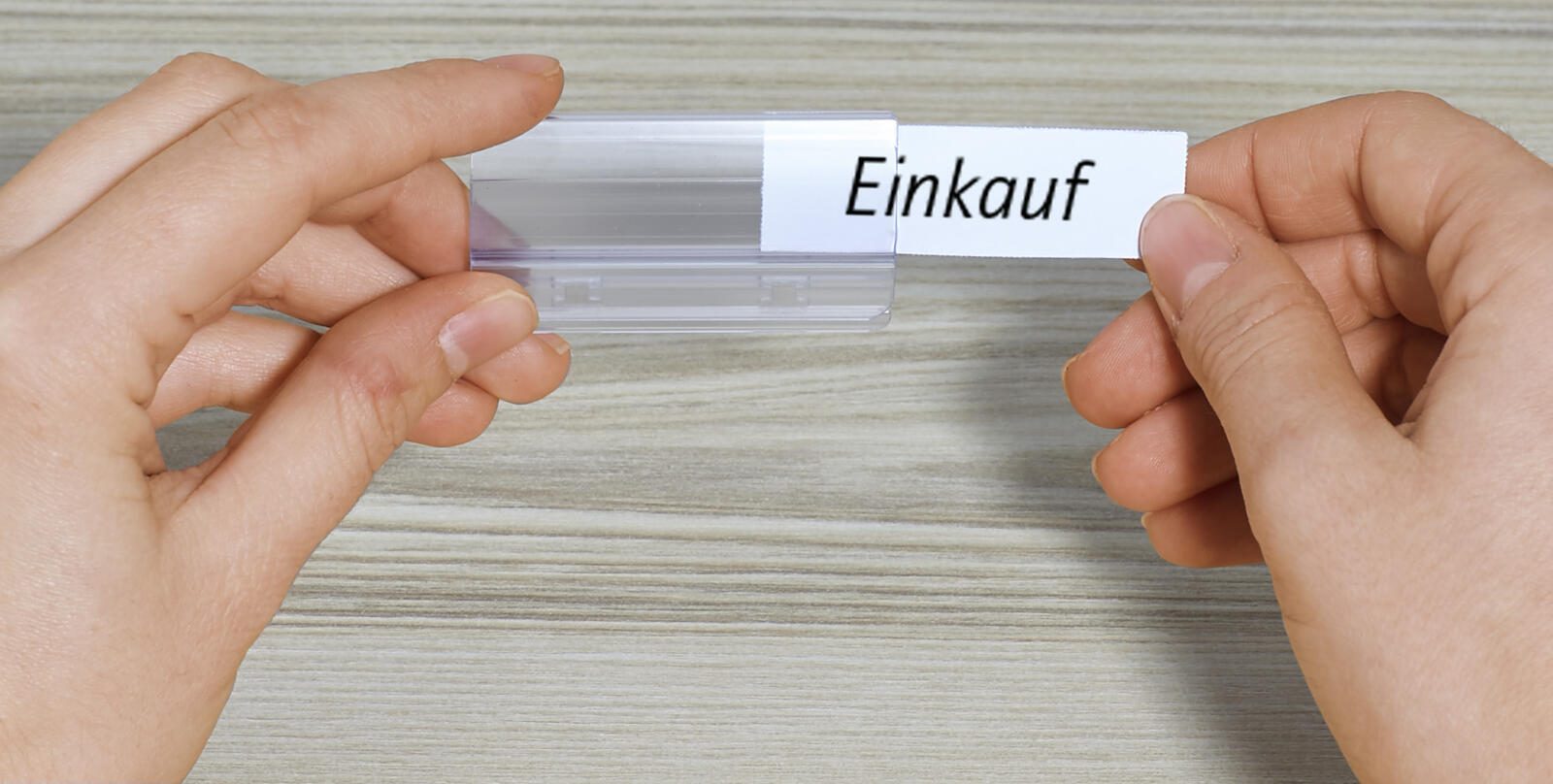 Vollsichtreiter PVC transparent