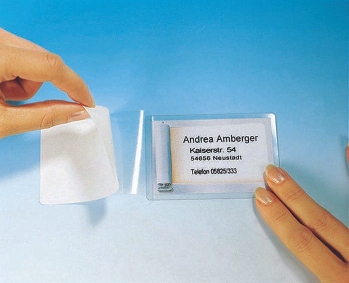 SIGEL Laminierfolien für Visitenkarten glasklar
