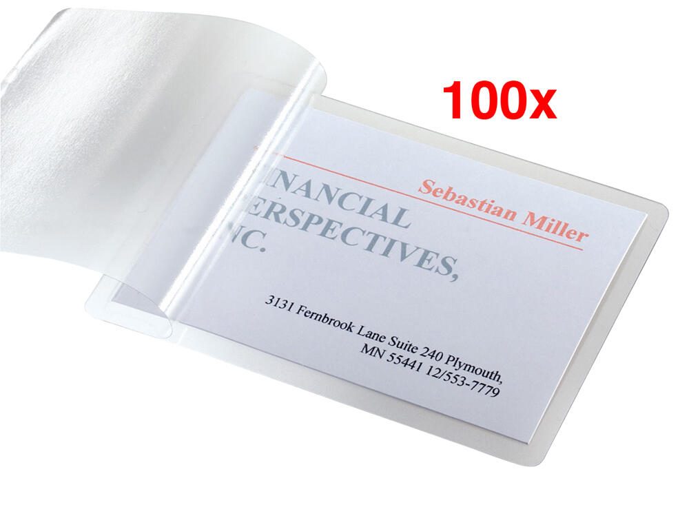 SIGEL Laminierfolien für Visitenkarten glasklar
