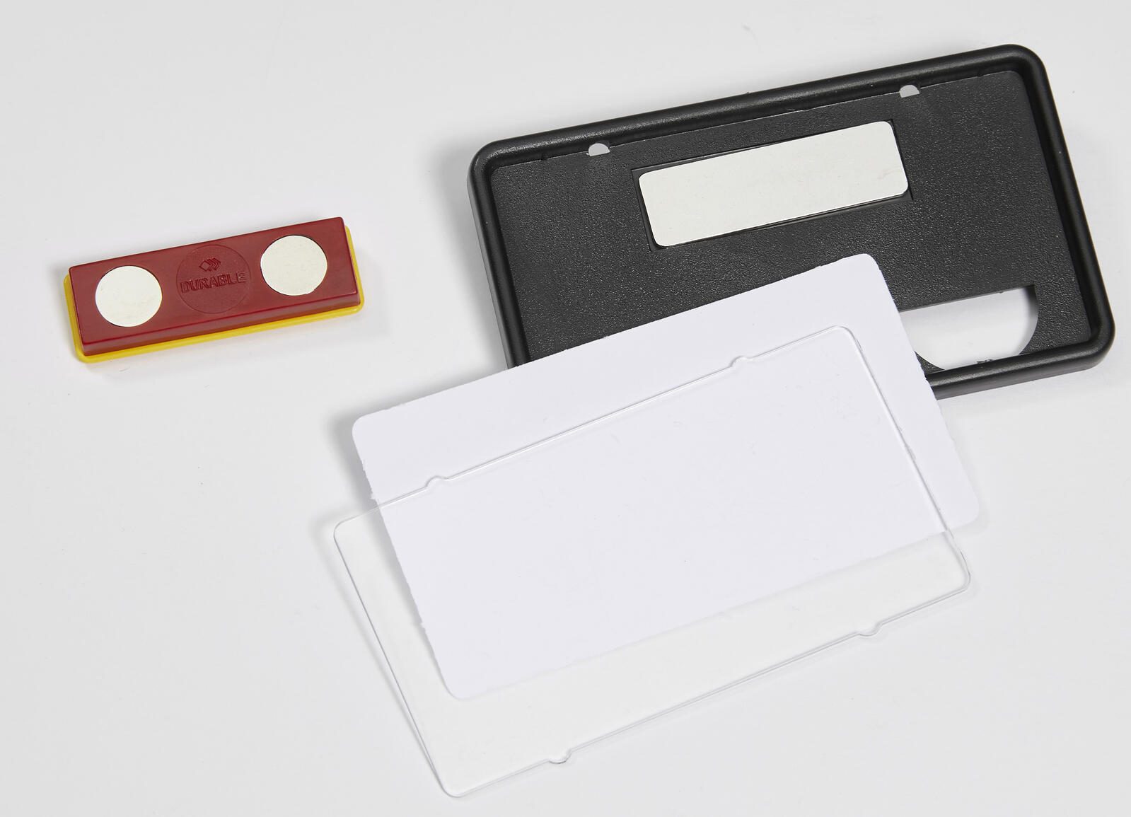 DURABLE Clip-Card Namensschilder schwarz 7.5 cm x 4 cm