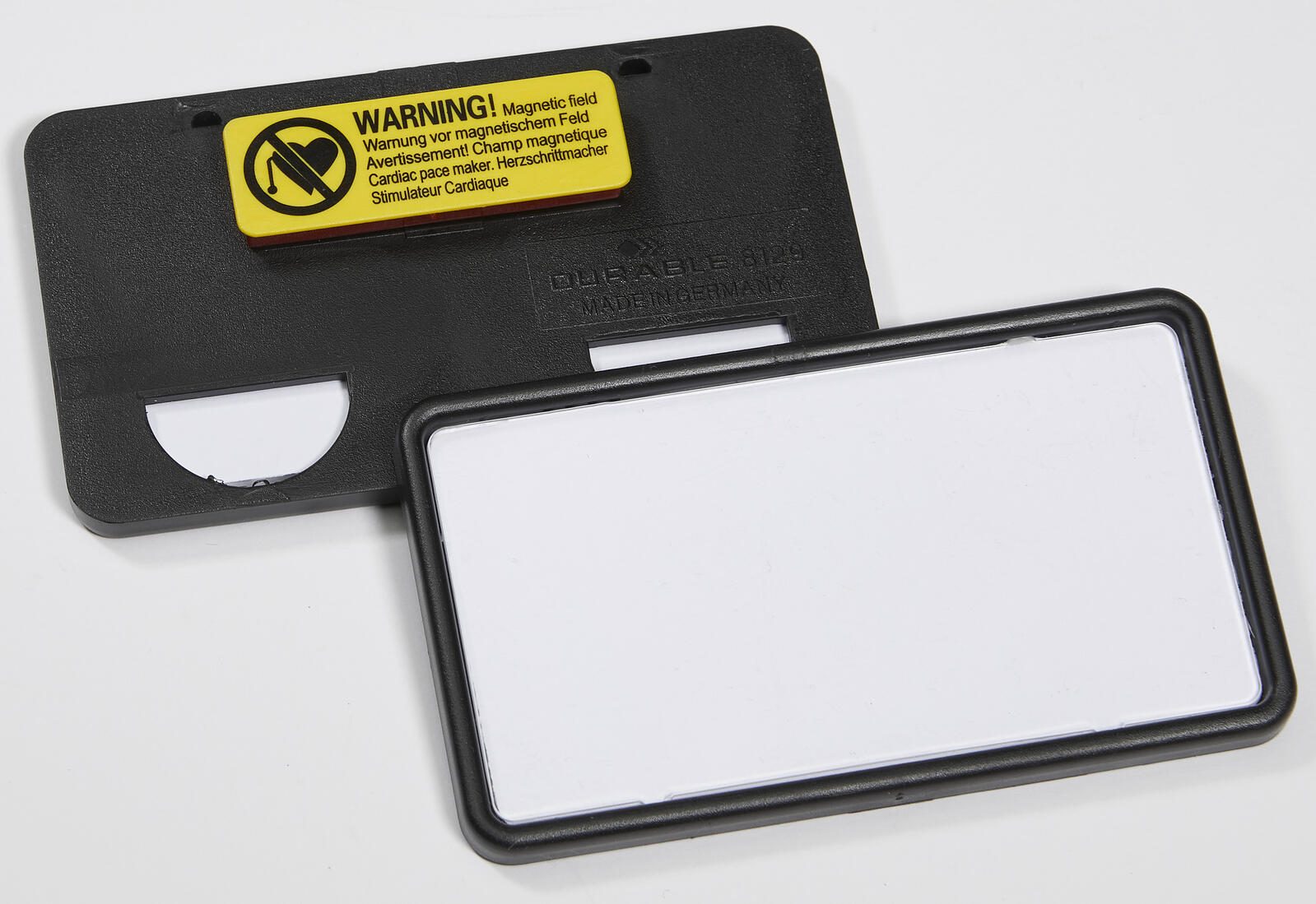 DURABLE Clip-Card Namensschilder schwarz 7.5 cm x 4 cm