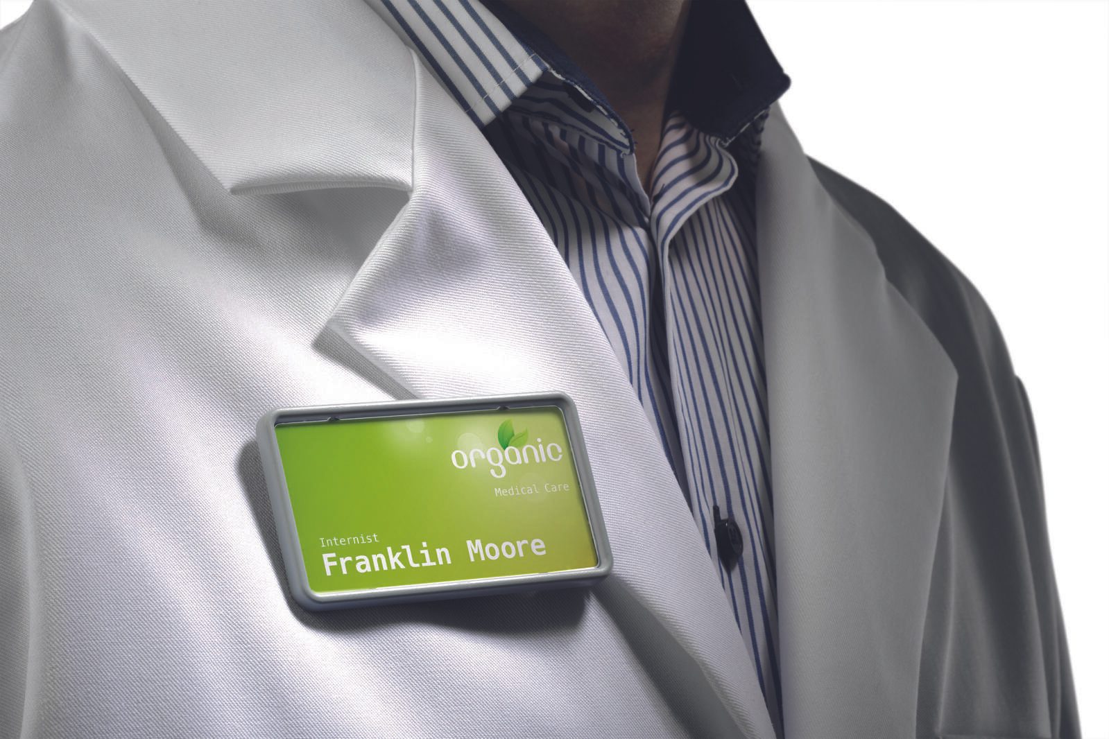 DURABLE Clip-Card Namensschilder grau 7.5 cm x 4 cm