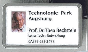 DURABLE Clip-Card Namensschilder grau 7.5 cm x 4 cm