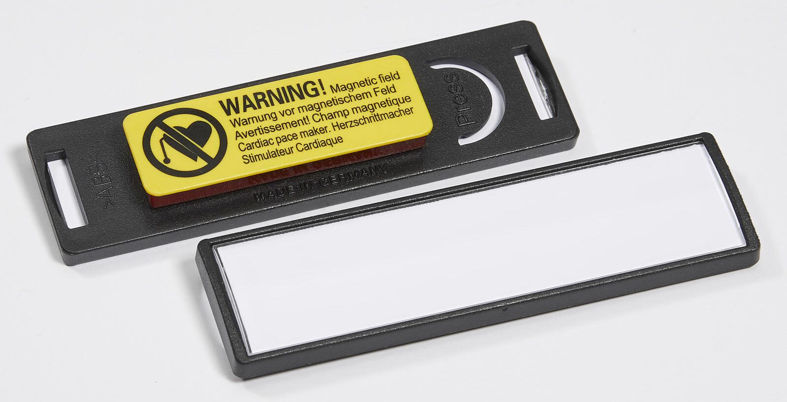 DURABLE Clip Card Namensschilder schwarz 6.7 cm x 1.7 cm