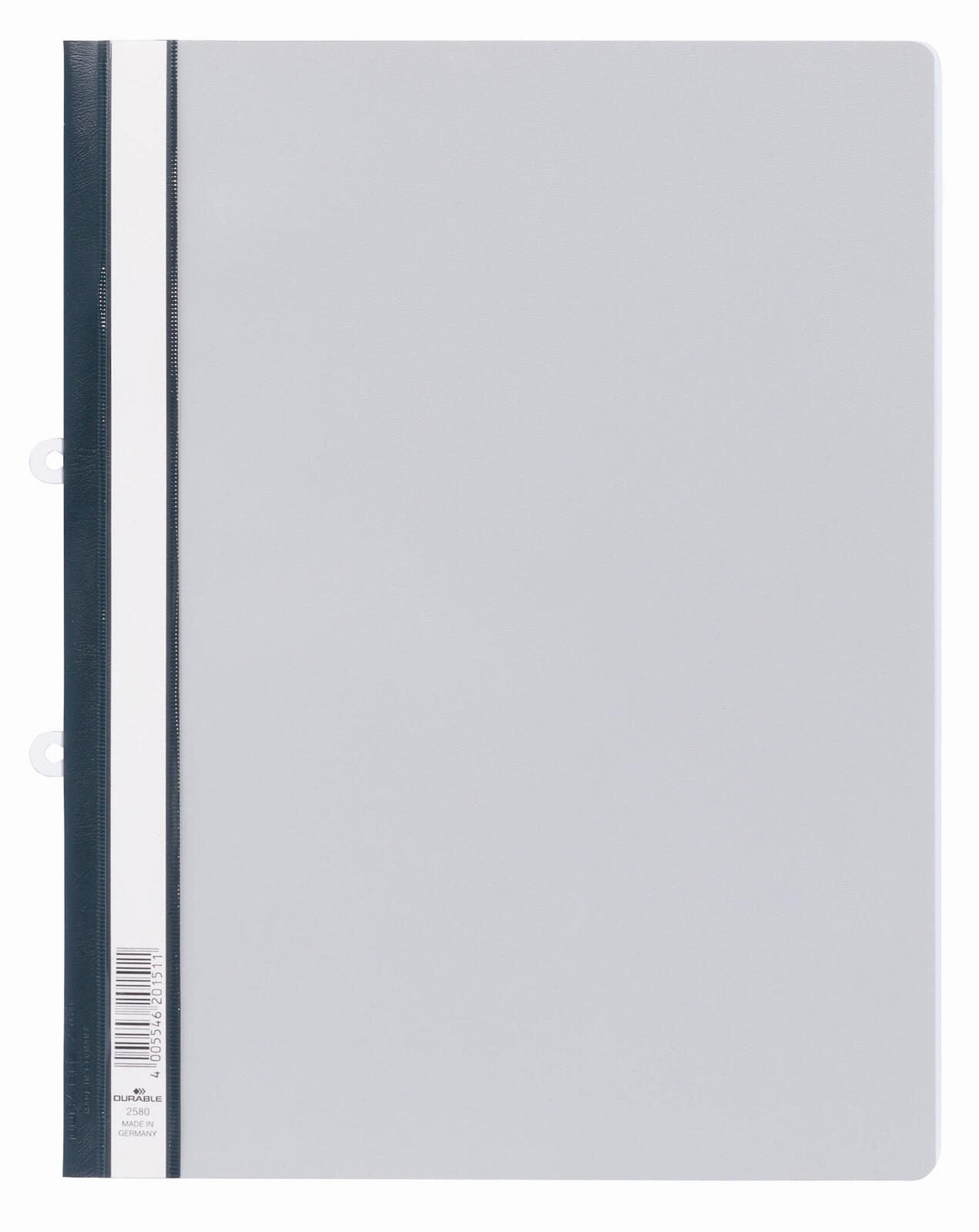DURABLE Schnellhefter DIN A4 überbreit PVC grau