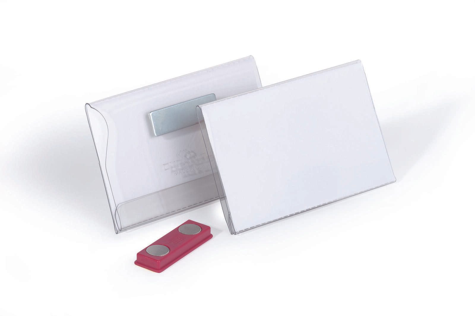 DURABLE Namensschilder transparent 9 cm x 5.4 cm