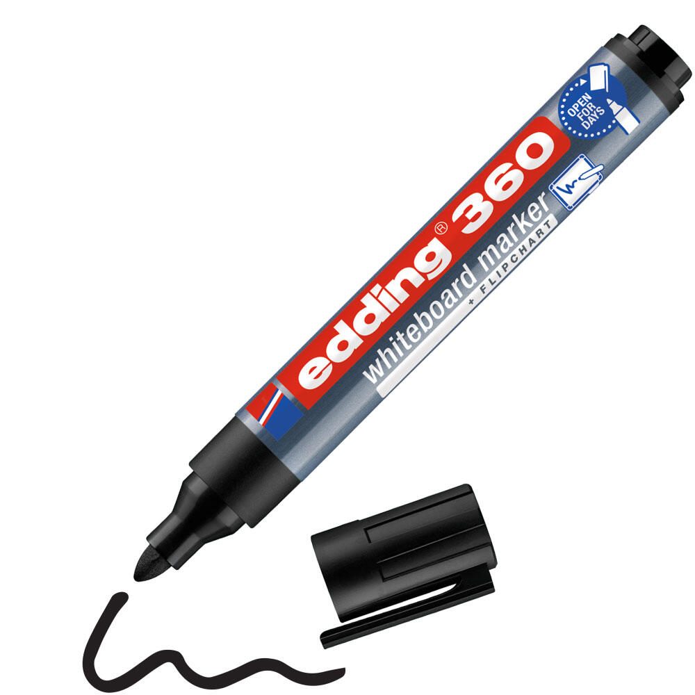 edding 360 Whiteboard-Marker 1.5 - 3.0 mm Schwarz