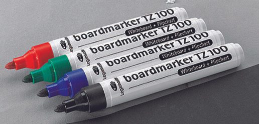 Legamaster Whiteboard PREMIUM PLUS 60,0 x 45,0 cm weiß + GRATIS 4 Boardmarker TZ 100 farbsortiert
