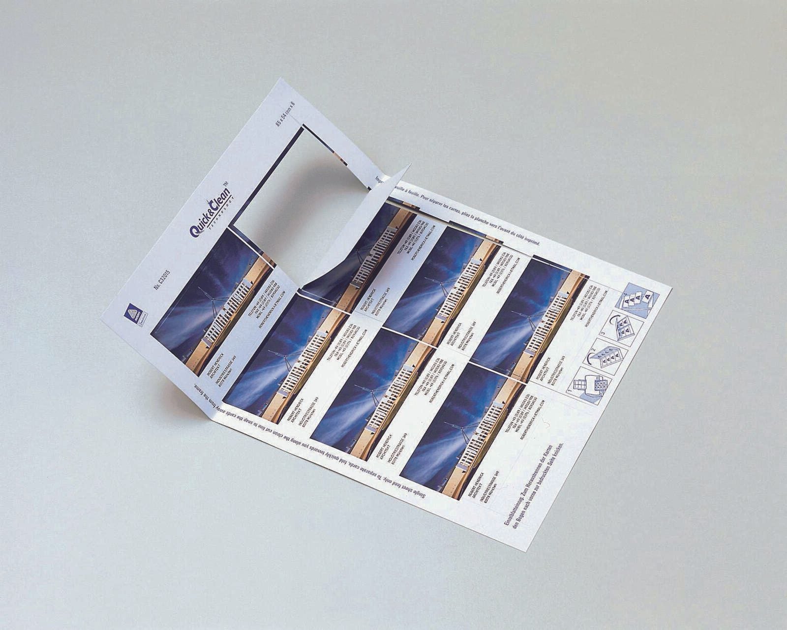 AVERY Zweckform Visitenkarten 200 g/m² matt weiß