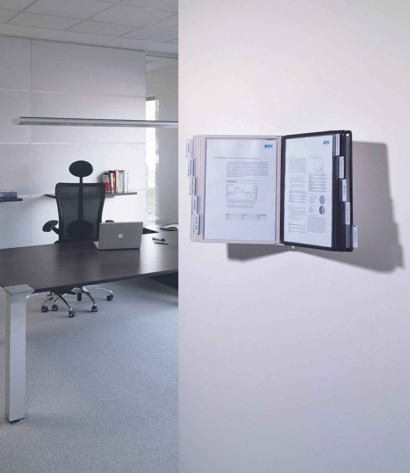 DURABLE SHERPA® WALL 10 Wand-Sichttafelsystem DIN A4