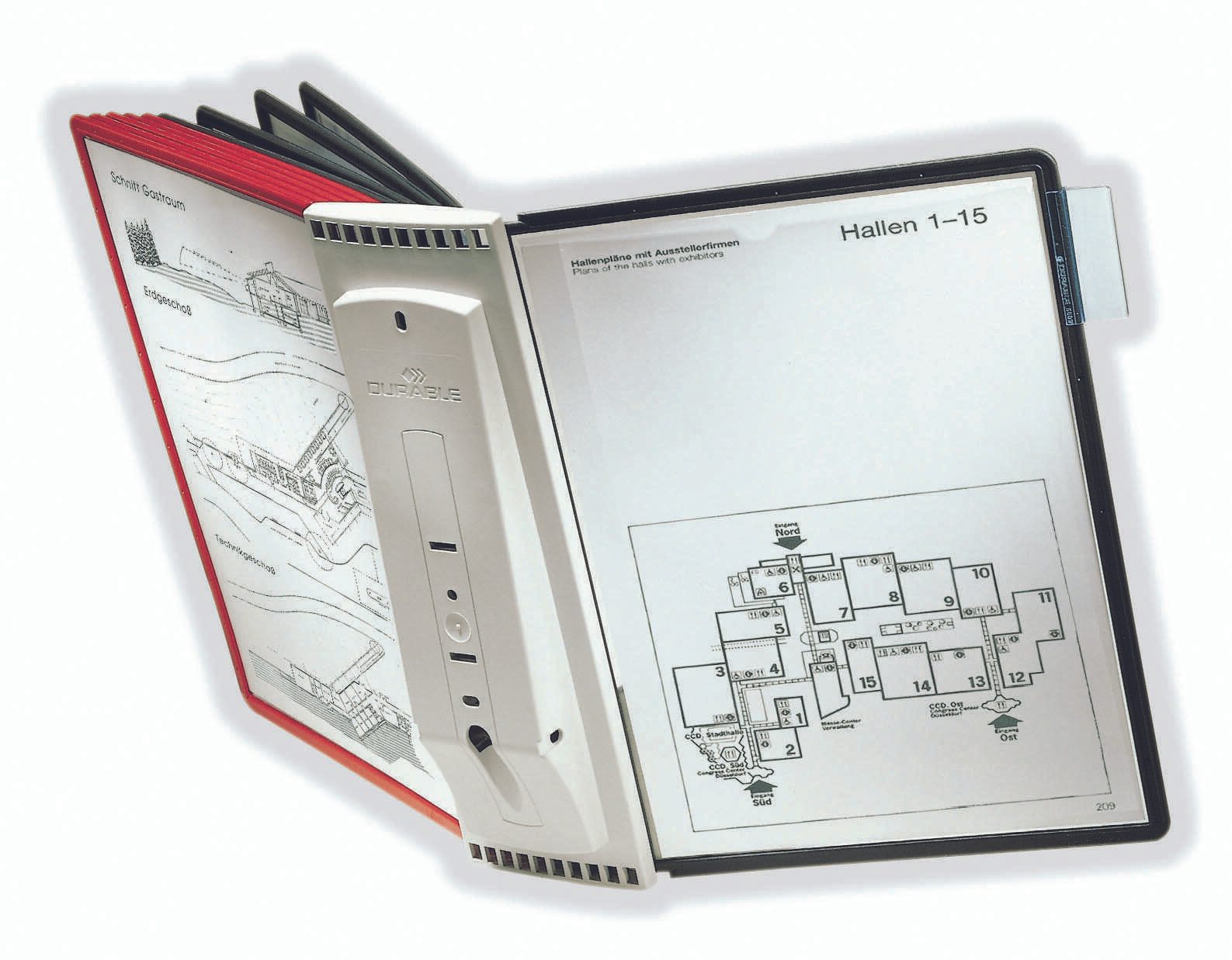DURABLE SHERPA® WALL 10 Wand-Sichttafelsystem DIN A4