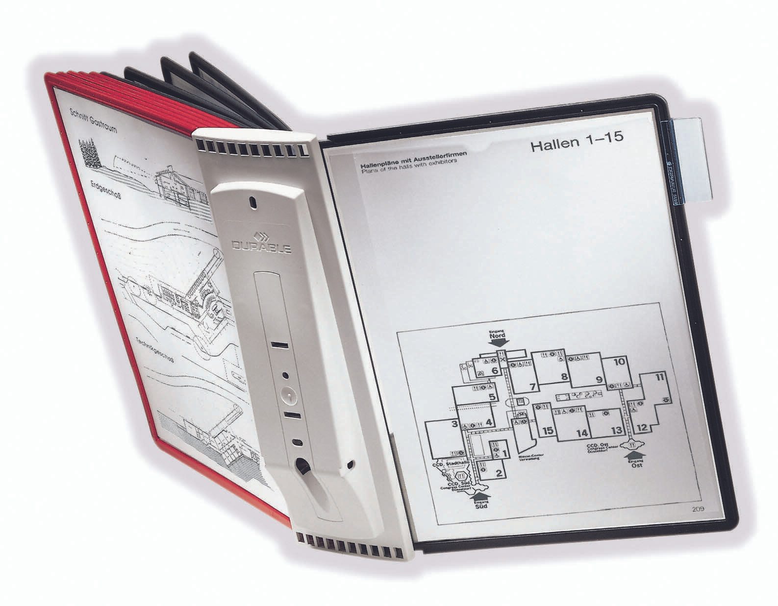 DURABLE SHERPA® WALL 10 Wand-Sichttafelsystem DIN A4