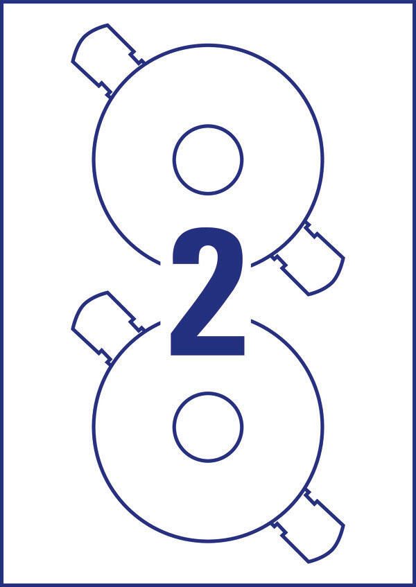 AVERY Zweckform CD-Etiketten ClassicSize