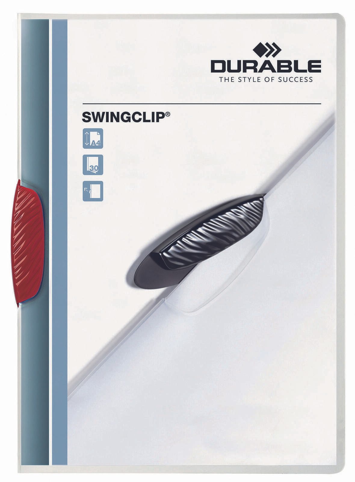 DURABLE Klemmhefter Swingclip DIN A4 rot