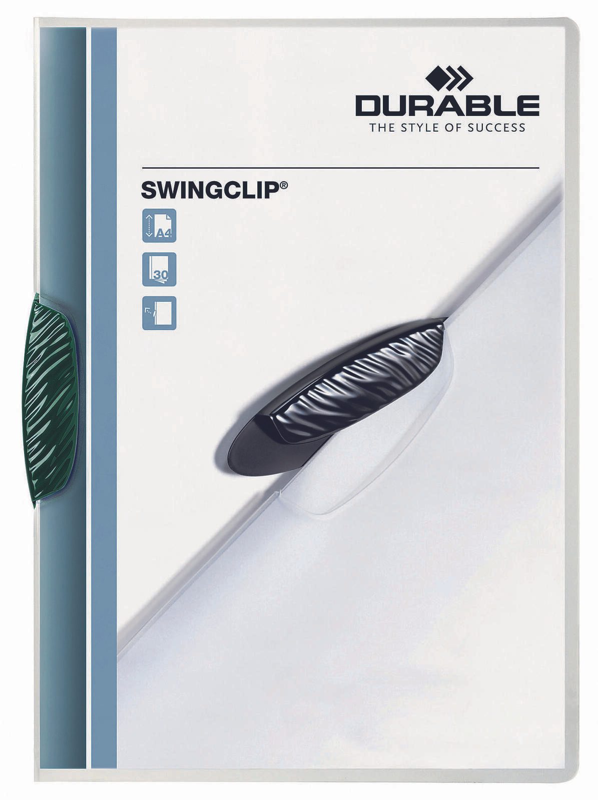 DURABLE Klemmhefter Swingclip DIN A4 grün