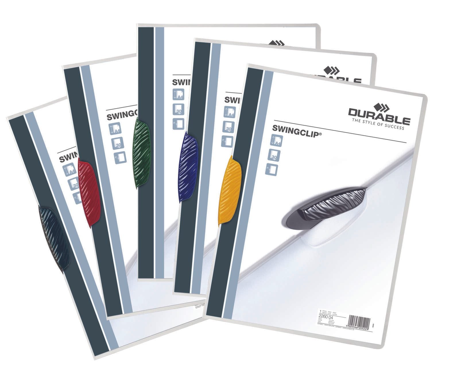 DURABLE Klemmhefter Swingclip DIN A4 transparent