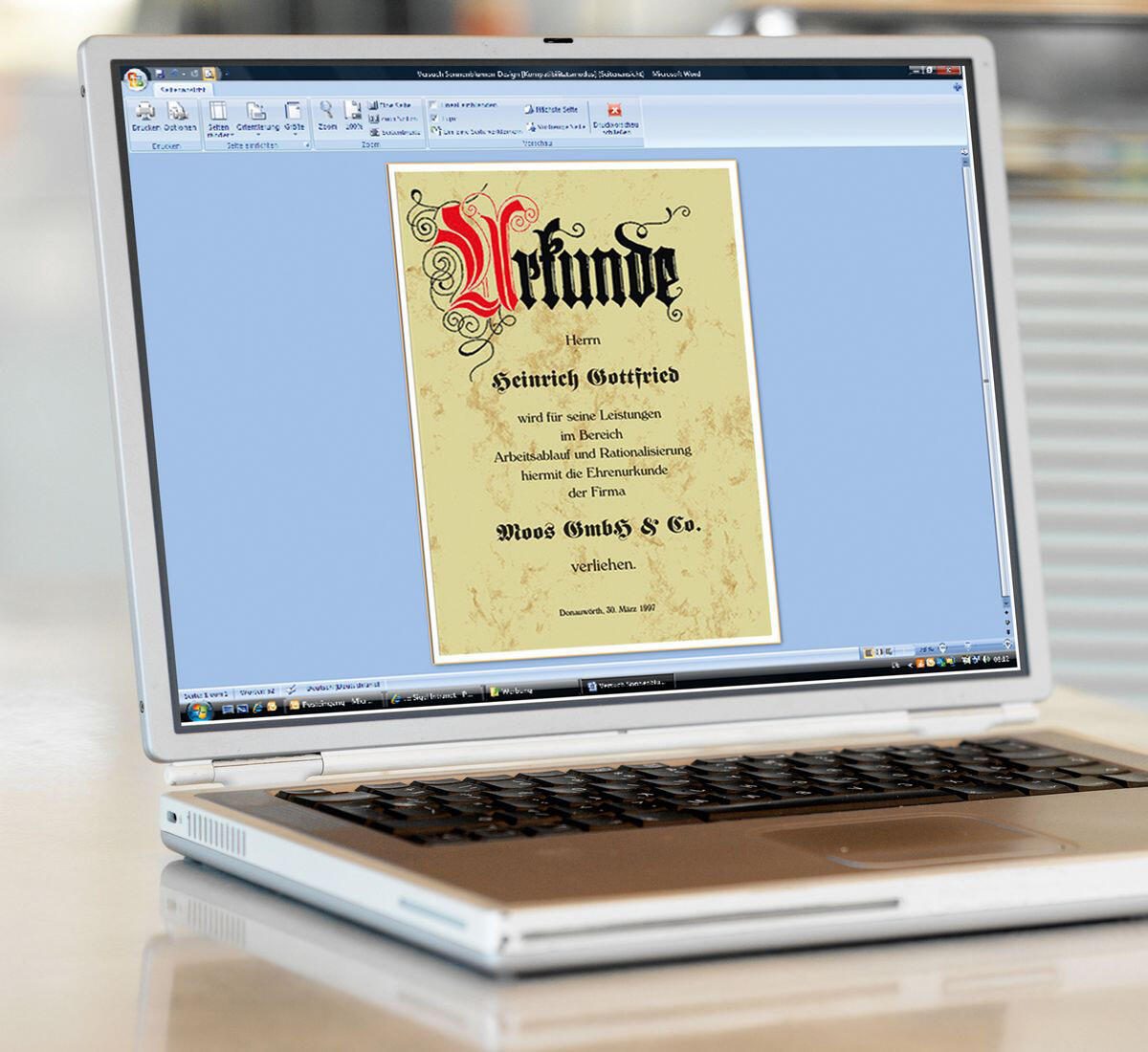 SIGEL Urkunde Briefpapier DIN A4 185 g/m²
