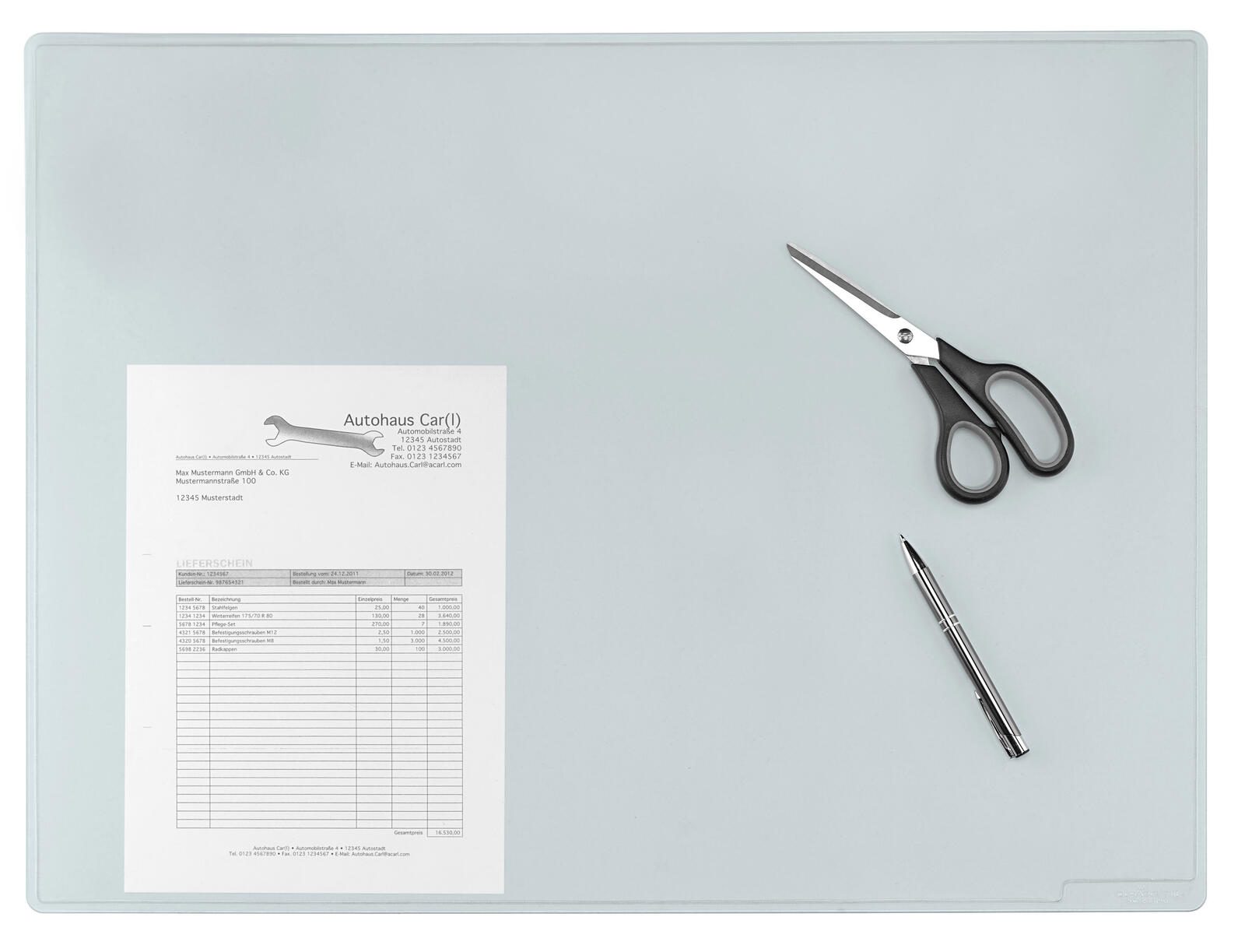 DURABLE Duraglas Schreibtischunterlage 53,0 x 40,0 cm transparent