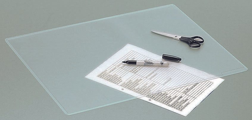 DURABLE Duraglas Schreibtischunterlage 53,0 x 40,0 cm transparent