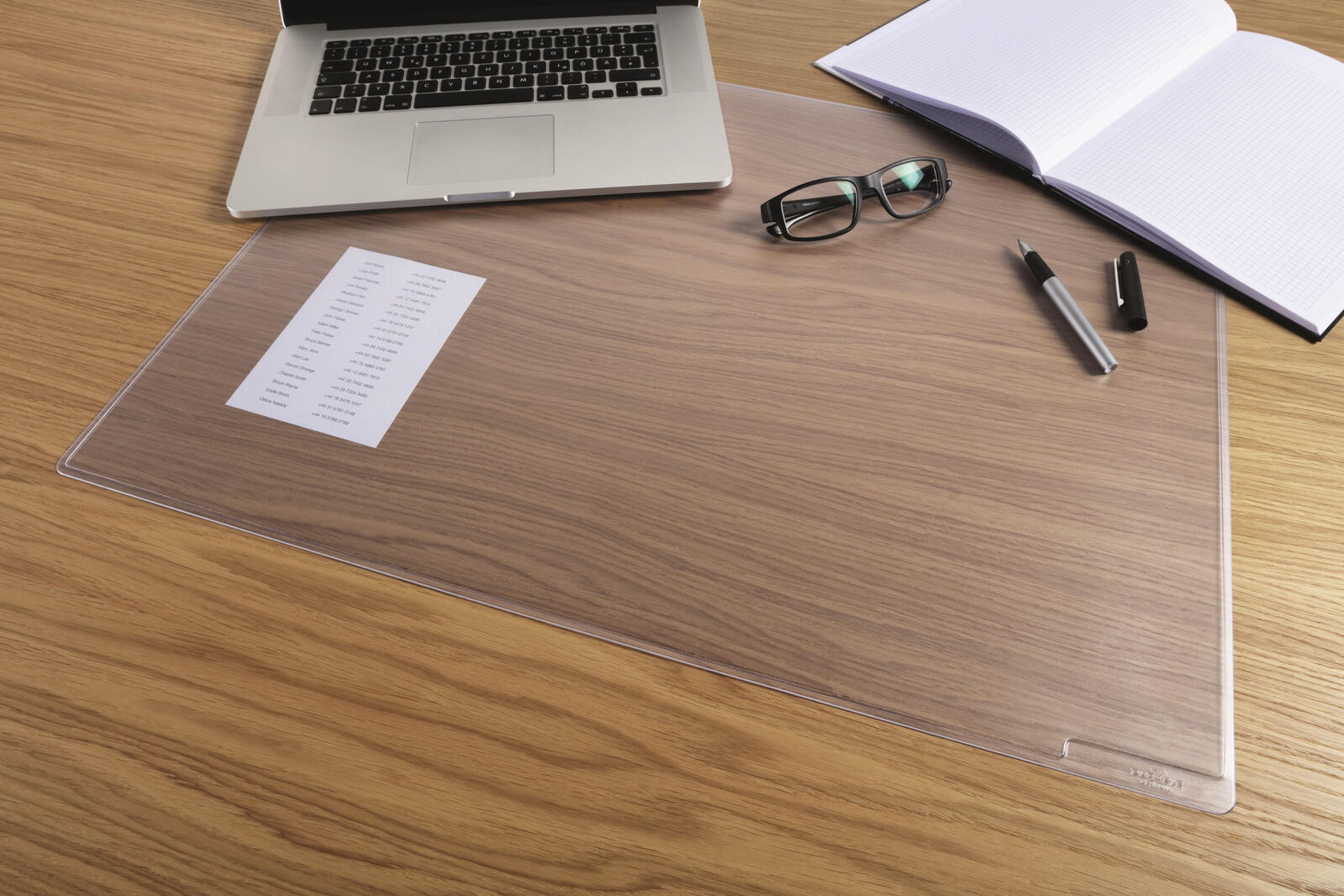 DURABLE Duraglas Schreibtischunterlage 53,0 x 40,0 cm transparent