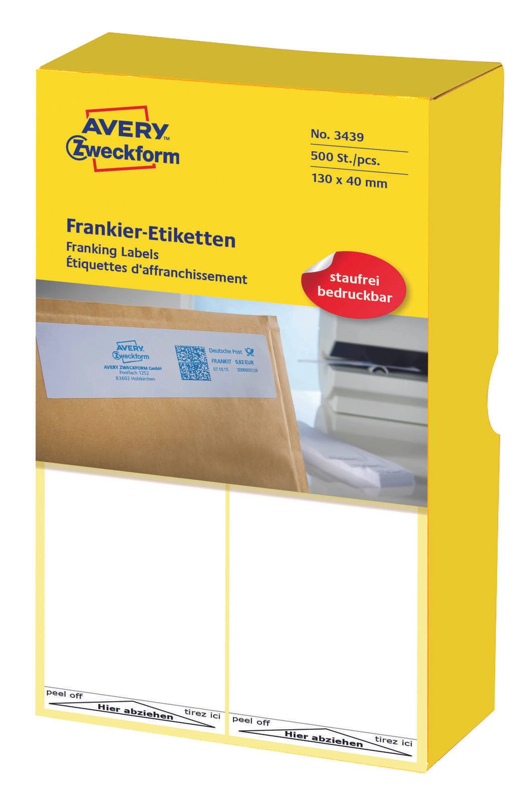AVERY Zweckform Frankieretiketten 130,0 x 40,0 mm