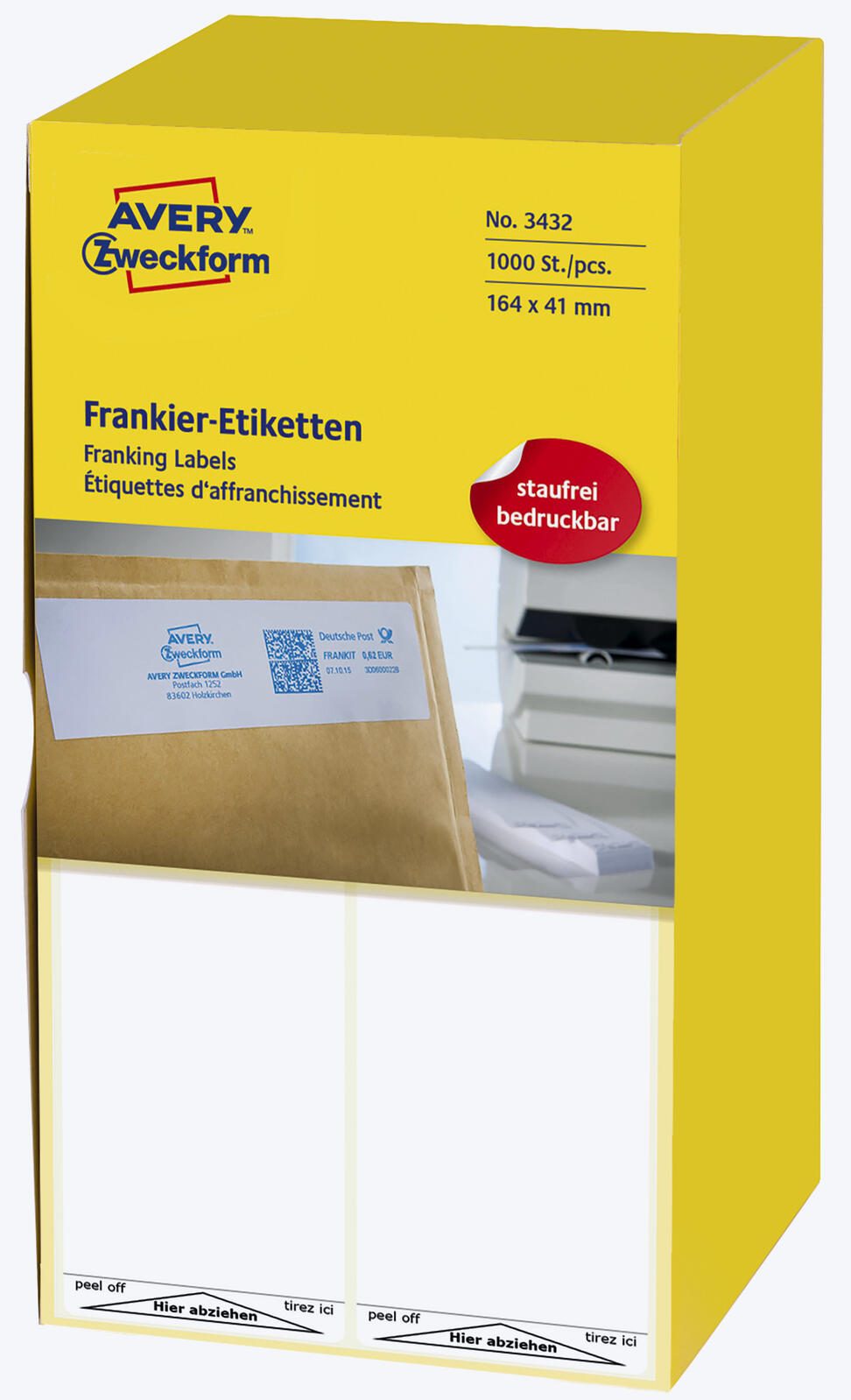 AVERY Zweckform Frankieretiketten 164,0 x 41,0 mm