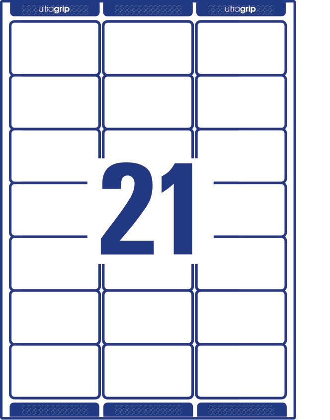 AVERY Zweckform Adressetiketten L7160-40 weiß 63,5 x 38,1 mm