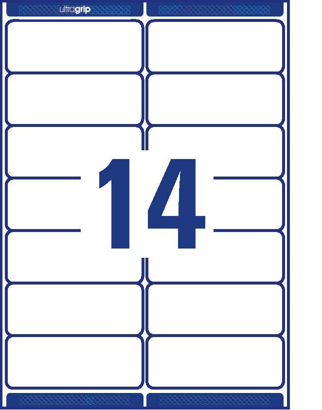 AVERY Zweckform Adressetiketten L7163-40 weiß 99,1 x 38,1 mm