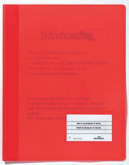 DURABLE Schnellhefter DIN A4 überbreit PVC schwarz