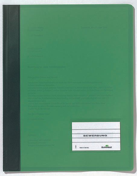 DURABLE Schnellhefter DIN A4 überbreit PVC schwarz