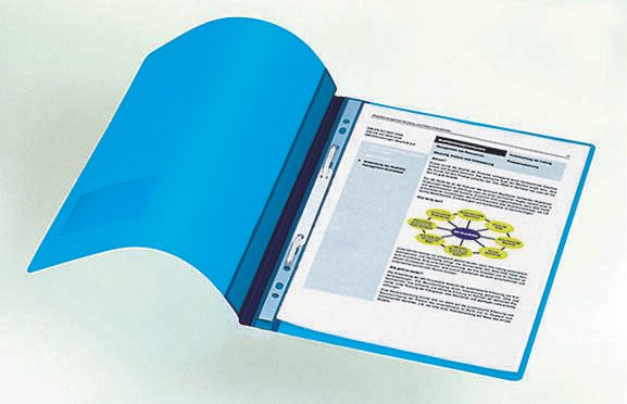 DURABLE Schnellhefter DIN A4 überbreit PVC hellblau
