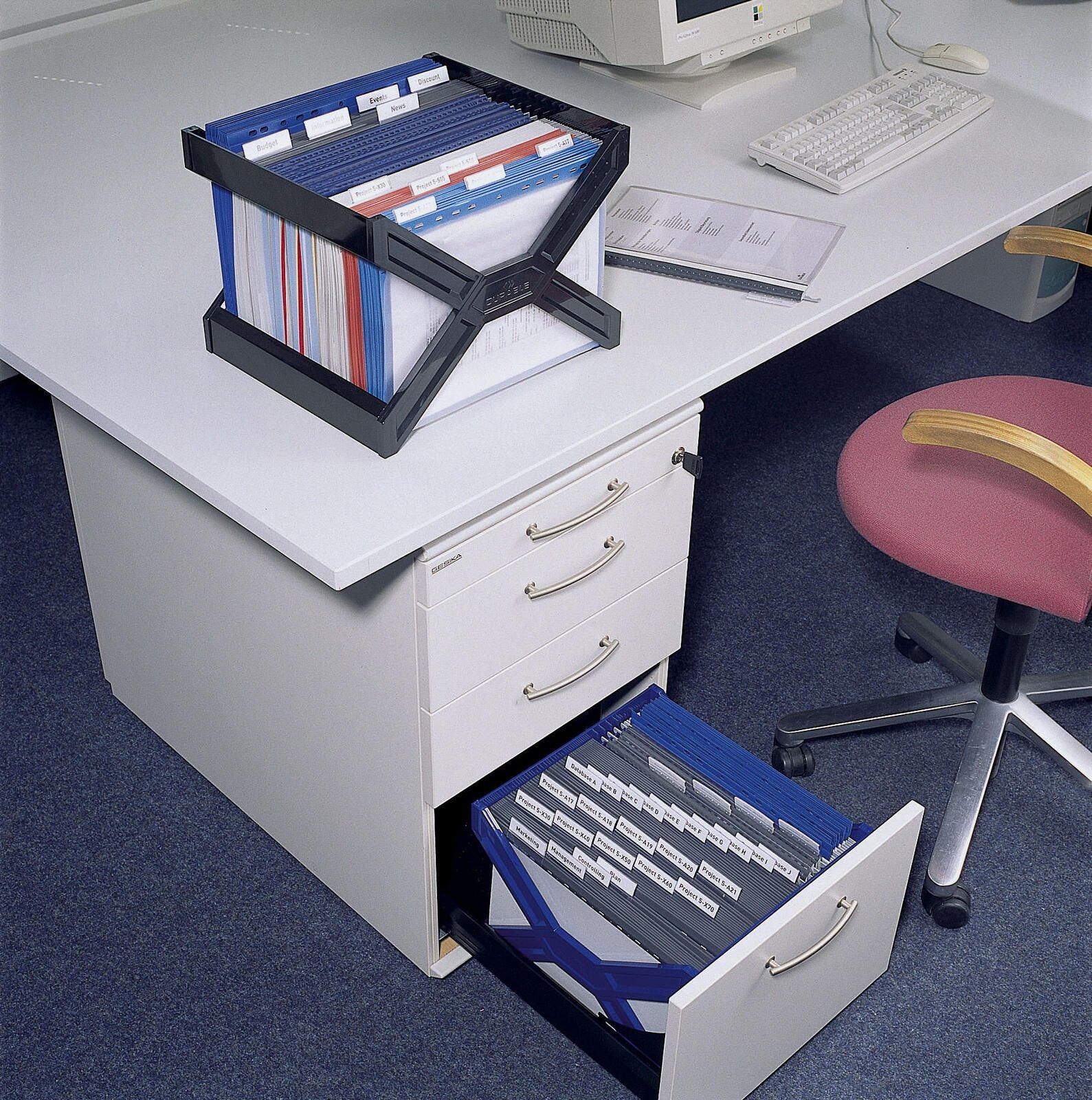 DURABLE Hängeregistraturkorb ohne Mappen CARRY Plus DIN A4